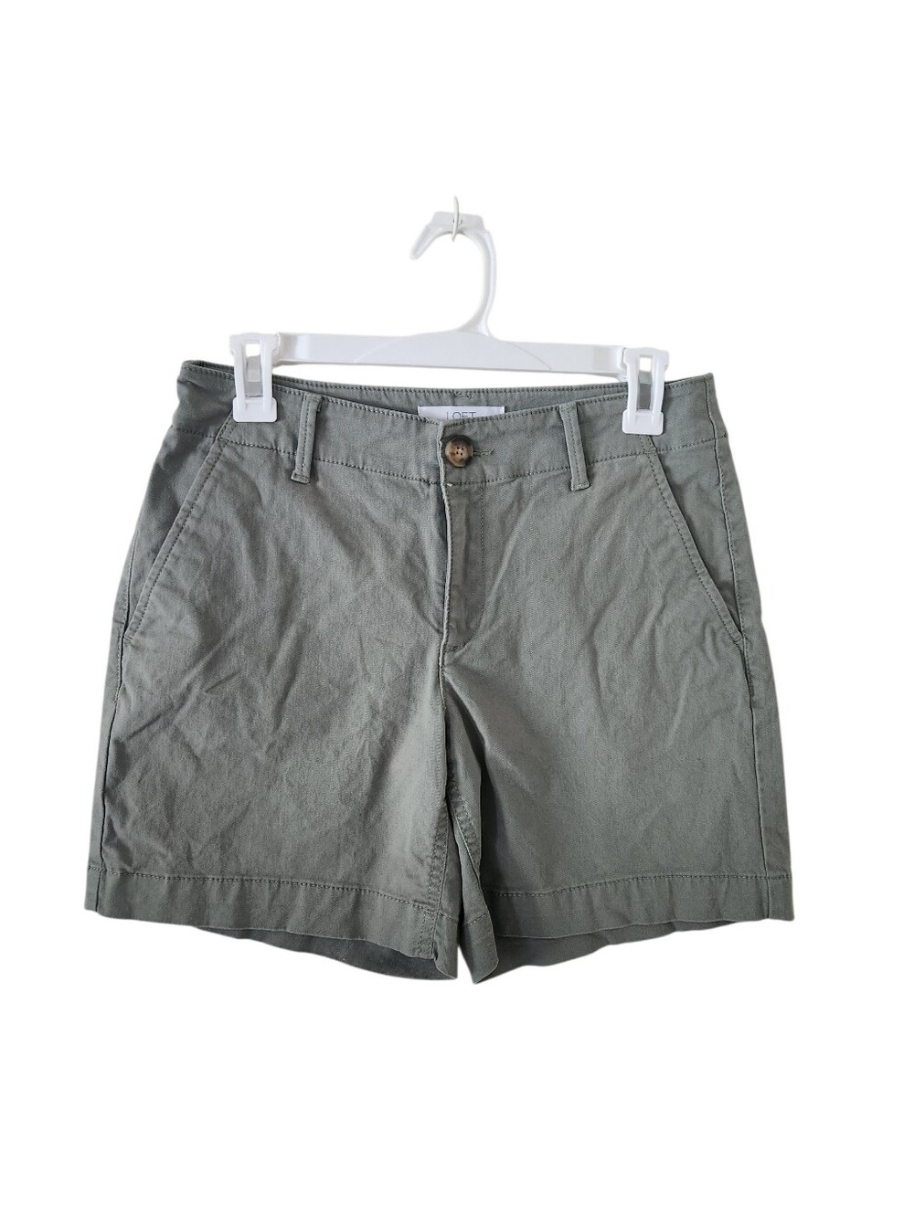 Loft The Monroe Olive Green Shorts